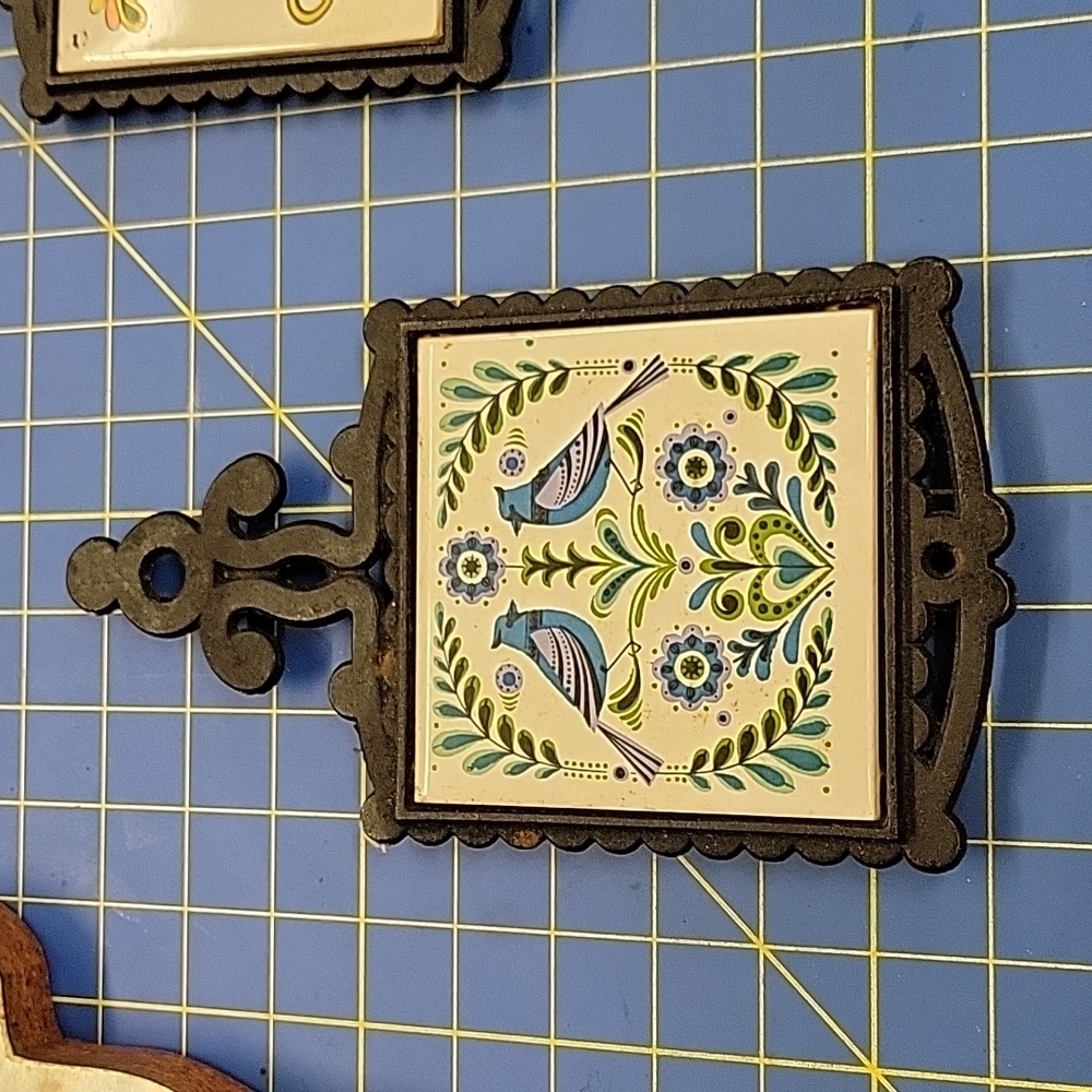 Vintage Cast Iron Trivet 9 x 5 Fred Roberts Co San Francisco Japan